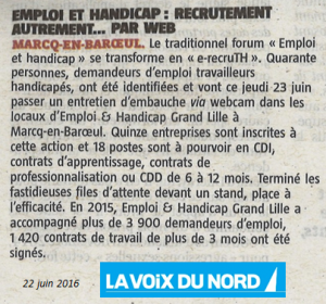 article Voix du Nord 22 06 2016