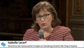 La directrice d’Emploi & Handicap Grand Lille, à l’Elysée ce 19 mai pour la Conférence Nationale du Handicap