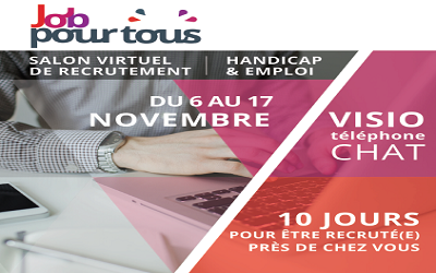 Ouverture du salon virtuel « Job pour tous » dédié aux personnes en situation de handicap