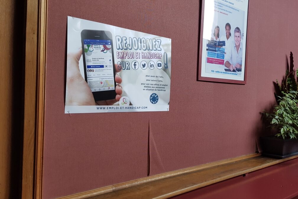 affiche en agence pole emploi
