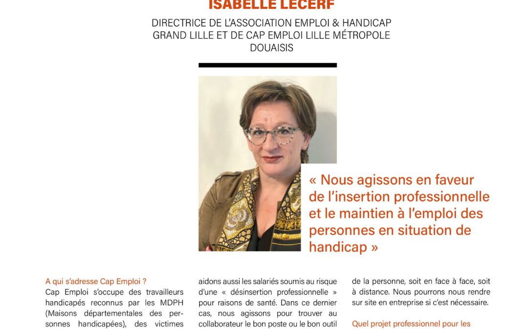 interview Isabelle Lecerf revue du medef hors série 02 2021  page 38
