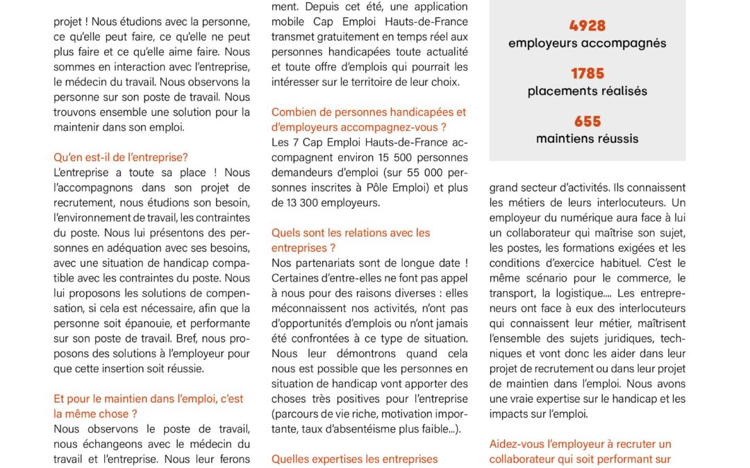 interview Isabelle Lecerf revue du medef hors série 02 2021 page 39