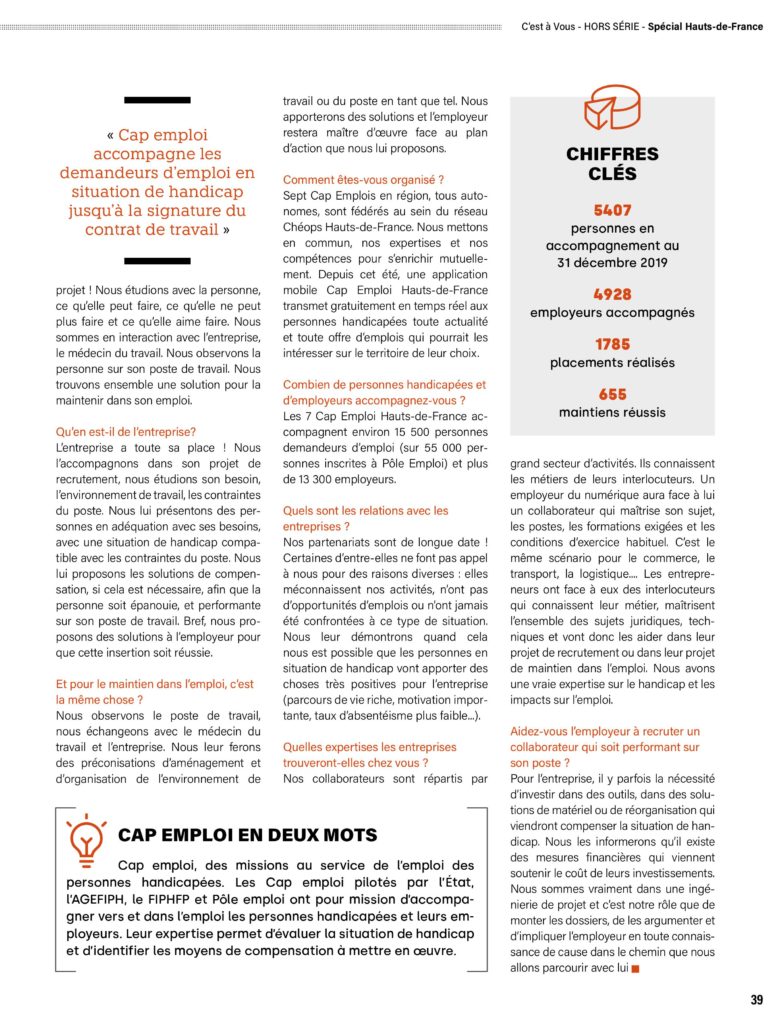 interview Isabelle Lecerf revue du medef hors série 02 2021 page 39