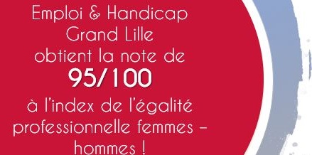 Notre note index de l’égalité professionnelle femmes – hommes est de 95/100!