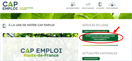 Signalements maintien dans l’emploi en ligne