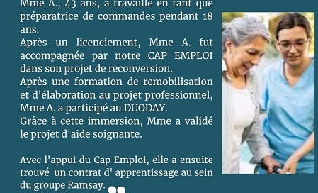 Un bel exemple de reconversion professionnelle !