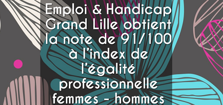 Notre note index de l’égalité professionnelle femmes – hommes est de 91/100!