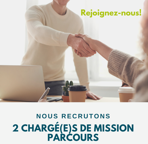 Nous recherchons 2 chargé(e)s de mission parcours – Offres pourvues