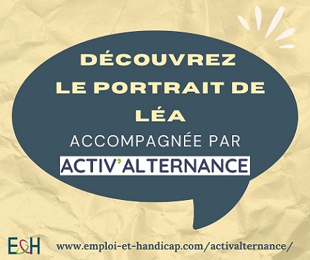 Découvrez le portrait de Léa, accompagnée par Activ’Alternance